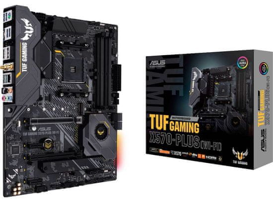 ASUS TUF GAMING X570-PLUS (WI-FI), DDR4, USB 3.2 Gen2, AM4, ATX matična ploča