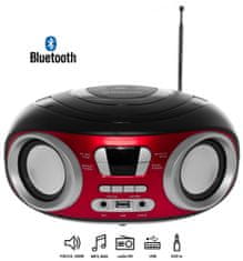 Manta Boombox s Bluetooth MM9210BT Chilli Premium