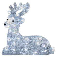 EMOS LED božićni jelen, 31 cm, vanjski, hladna bijela, timer