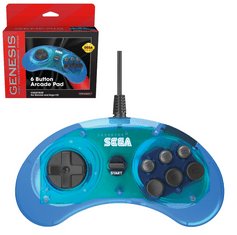 Sega Retro-Bit MD Mini 6-B USB igrača ploča, plava (Hardware)