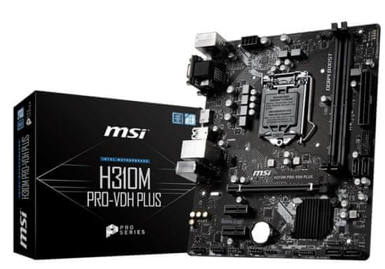 MSI H310M PRO-VDH PLUS, DDR4, USB 3.1 Gen1, LGA1151, m-ATX matična ploča
