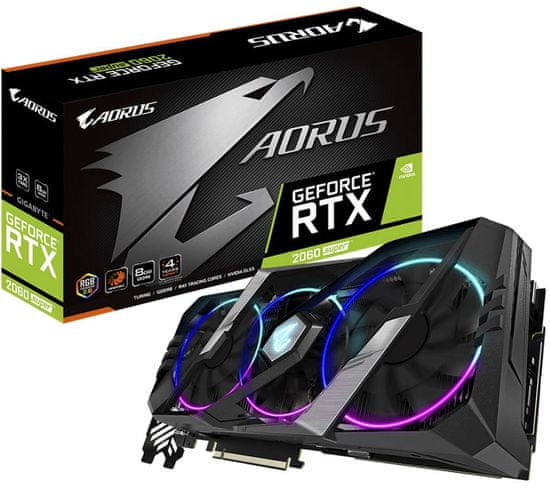 Gigabyte AORUS GeForce RTX 2060 SUPER, 8 GB GDDR6 grafična kartica