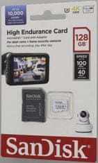 SanDisk Micro SDXC High Endurance memorijska kartica, 128 GB + adapter