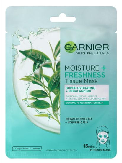 Garnier Skin Naturals Tissue Masks Moisture + Freshness tekstilna maska za održavanje svježine