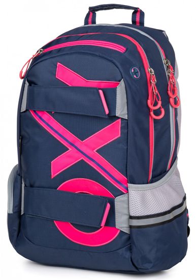 Oxybag anatomski ruksak OXY SPORT Blue Line Pink, roza