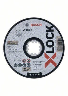 BOSCH Professional ploča za rezanje X-LOCK Expert for Inox 125x1.6x22.23, ravna (2608619265)