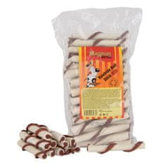 Magnum pseće poslastice Rawhide roll stick, 12,5 cm (cca 40 komada), crvene/bijele