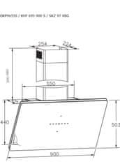Amica OKP9655S zidna napa (1161162)