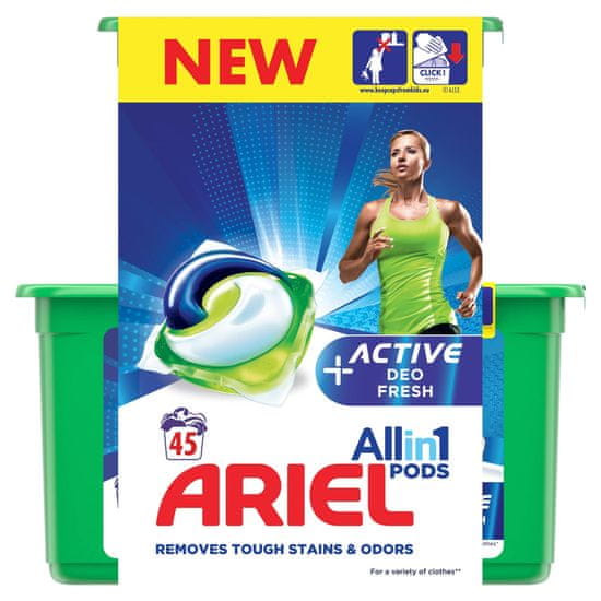 Ariel gel kapsule Active Sport 3in1, 45 kom