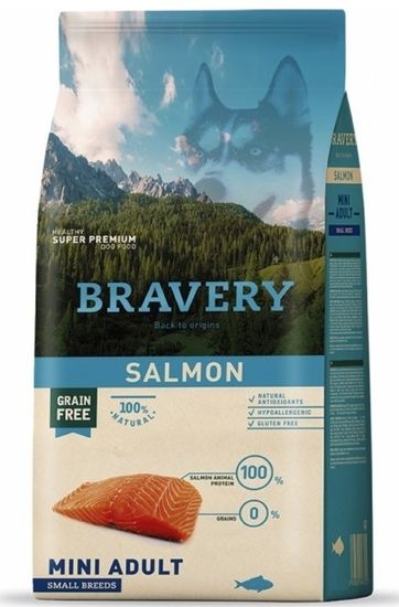 Bravery hrana za pse Dog ADULT MINI Salmon, losos, 7 kg