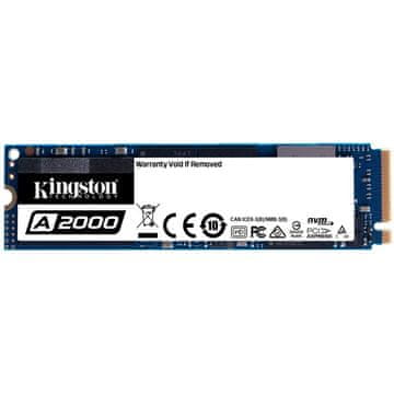 Kingston A2000 SSD disk, 500GB, M.2, NVMe PCIe (SA2000M8/500G)