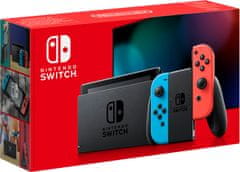 Nintendo Switch igraća konzola, crvena/plava