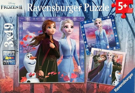 Ravensburger Puzzle 050116 Disney Ledeno kraljevstvo 2, 3x49 komada