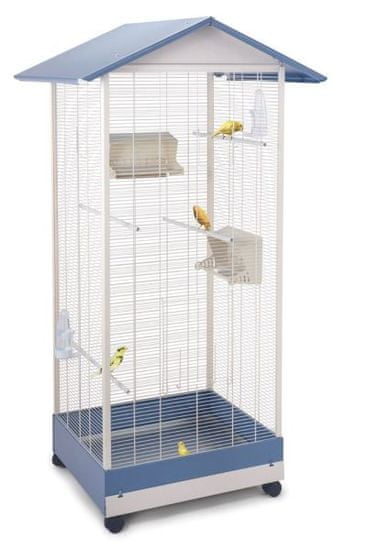 IMAC kavez za kanarince, papige i egzotične ptice s dnom na izvlačenje i kotačima, 84,5x72,5x165,5 cm