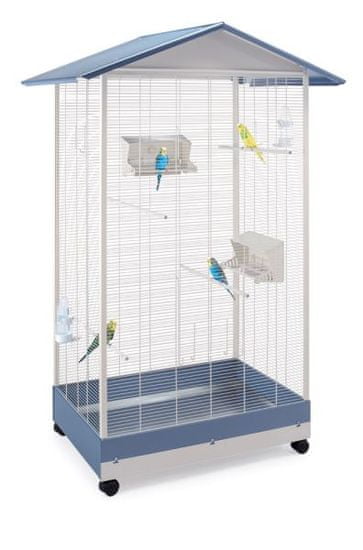 IMAC kavez za kanarince, papige i egzotične ptice s dnom na izvlačenje i kotačima, 100,5x72,5x167,5 cm