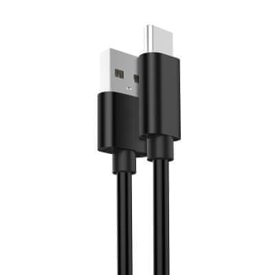 Ewent EC1033 kabel USB-A v USB-C, 1m, crni