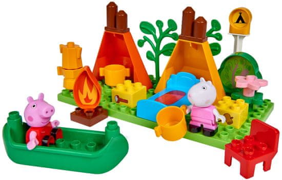 BIG igračke PlayBig BLOXX Peppa Pig - prase Pepa, kamp set