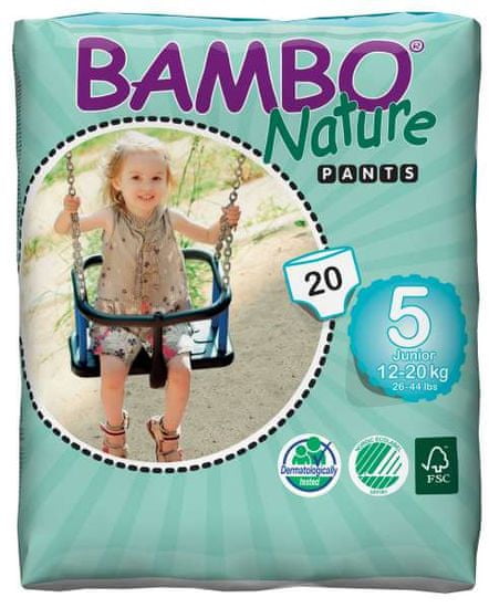 Bambo Nature Pants 5 Junior pelene hlače (12-20 kg), 20 komada
