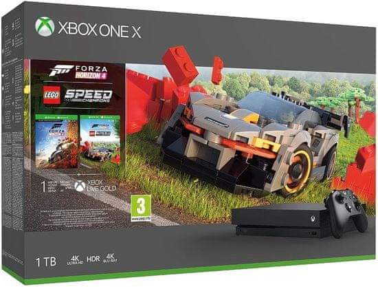 Microsoft Xbox One X 1TB igraća konzola + Forza Horizon 4 + LEGO Speed Champions DLC