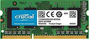 Crucial radna memorija 8GB DDR3 1866 PC3-14900 CL13 1.35V SODIMM, za prijenosna računala (CRUME-8GB_DDR3_186_A)