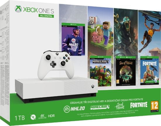 Microsoft Xbox One S All-Digital Refresh 1 TB + NHL 20 (NJP-00059)