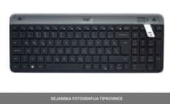 Logitech MK470 komplet bežične tipkovnice i miša, HR, grafitna