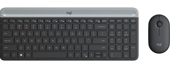 Logitech MK470 komplet bežične tipkovnice i miša, HR, grafitna