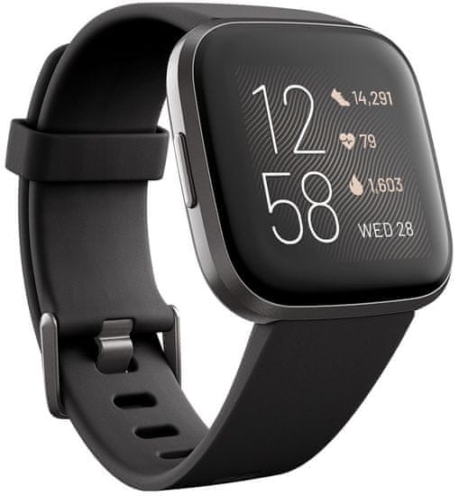 Fitbit Versa 2 (NFC) pametni sat, Black/Carbon