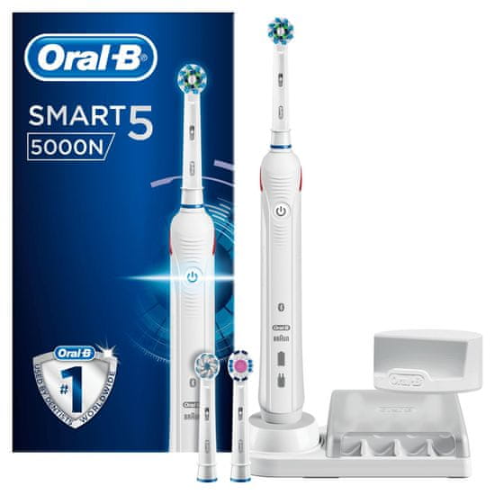 Oral-B električna zubna četkica Smart 5 5000N CrossAction, set