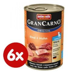 Animonda GranCarno mokra hrana za mlade pse, govedina i piletina, 6 x 400g