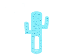 Minikoioi grickalica Cactus, silikon, plava