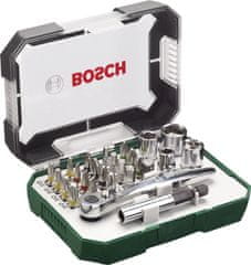 Bosch 26-dijelni komplet bitova izvijača s čegrtaljkom (2607017322)