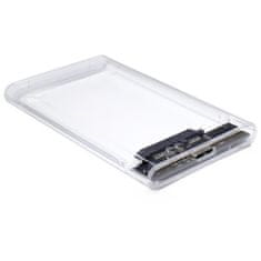 Inter-tech Argus GD-25000 kućište diska, 2,5 ", prozirno