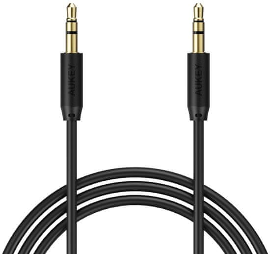 Aukey LLTS70940 audio kabel 1,2 m, crni