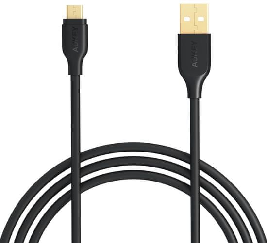 Aukey LLTS58189 Micro USB kabel za brzo punjenje, crno-zlatni