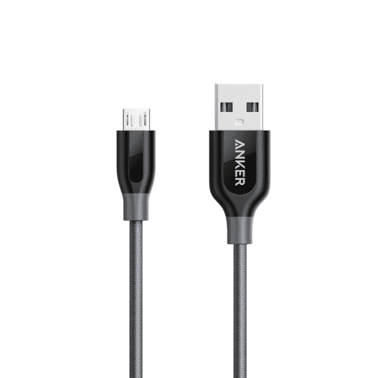 Anker Powerline+ MicroUSB kabel, 0,9m, sivi