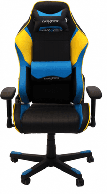 Gamerski stol DXRacer OH/DE35/NYB (DE53/NBY) nosivost 130 kg nagib naslona potpora kralježnice