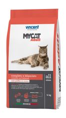 Vincent Mycat Adult suha hrana za mačke, 4 kg