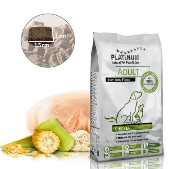 Platinum Adult Chicken hrana za odrasle pse, s piletinom, 5 kg