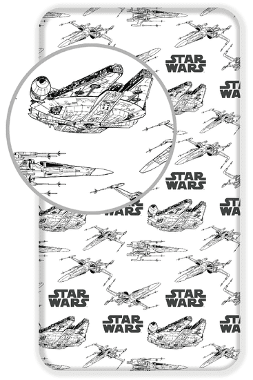 Jerry Fabrics Navlaka za madrac Star Wars 9, 90×200 cm