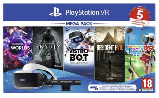 Sony PlayStation VR v2 Camera v2 VR Worlds komplet za