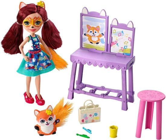 Mattel Enchantimals tematska ambalaža Art studio