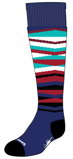 SmartWool Wintersport Stripe dječje čarape alpine blue