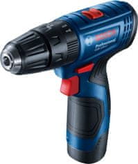 BOSCH Professional GSB 120-LI akumulatorski bušilica-odvijač + 2 akumulatora + dodatci (0.601.9G8.102)