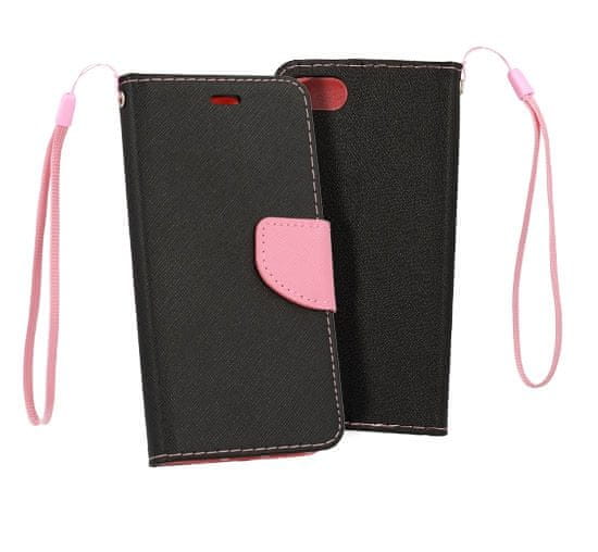 Havana Fancy Diary torbica za Samsung Galaxy A80 A805, preklopna, crno-ružičasta