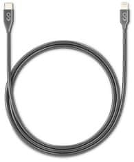 EPICO Metal USB-C to Lightning Cable, 1,2 m 9915141300006, sivi