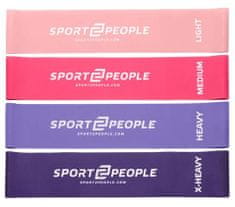 Sport2People lateks elastika za vježbanje, 4 kom