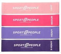 Sport2People lateks elastika za vježbanje, 4 kom