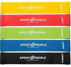 Sport2People lateks elastika za vježbanje, 5 kom