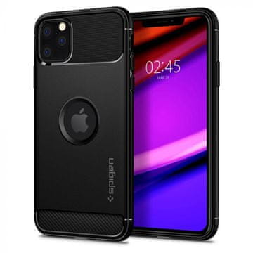 Spigen Rugged Armor zaštitna maska za iPhone 11 Pro Max, TPU, crna